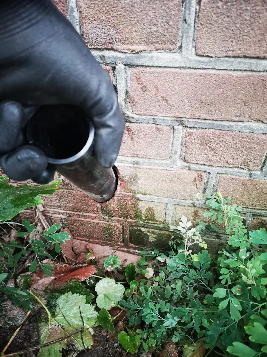 Renovatiekoker bij het nieuwe boorgat