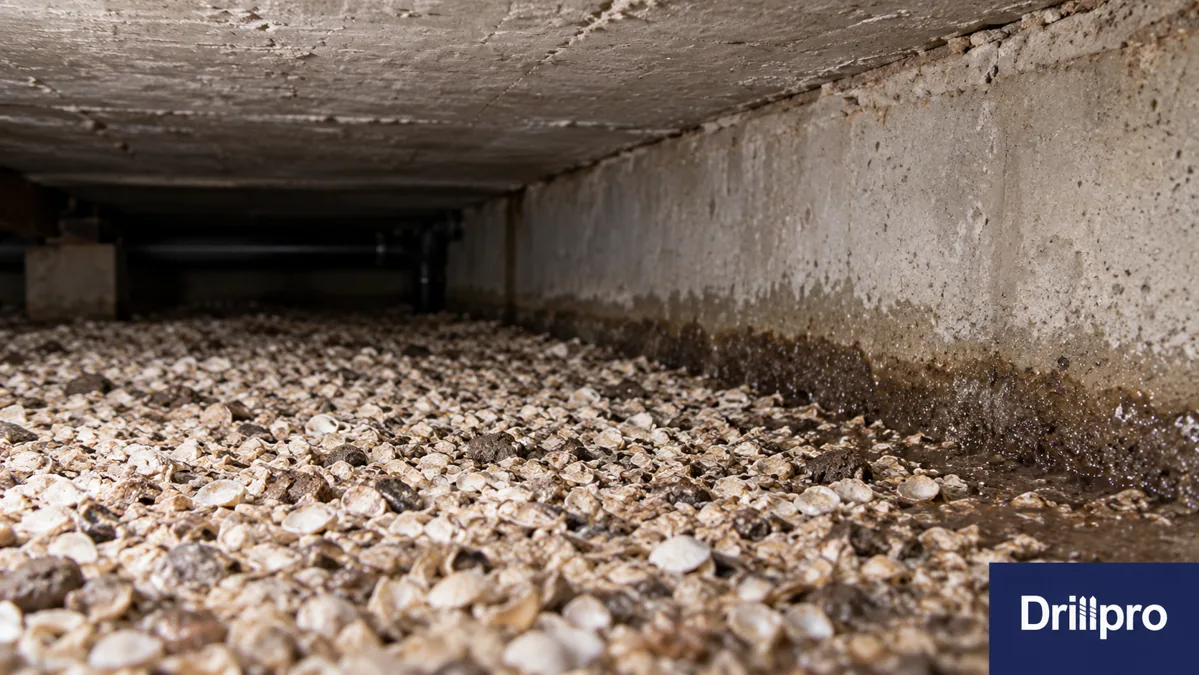 Schelpen op de bodem, toch vocht: beoordeel de hele opbouw