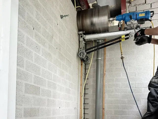 Gat boren voor warmtepomp
