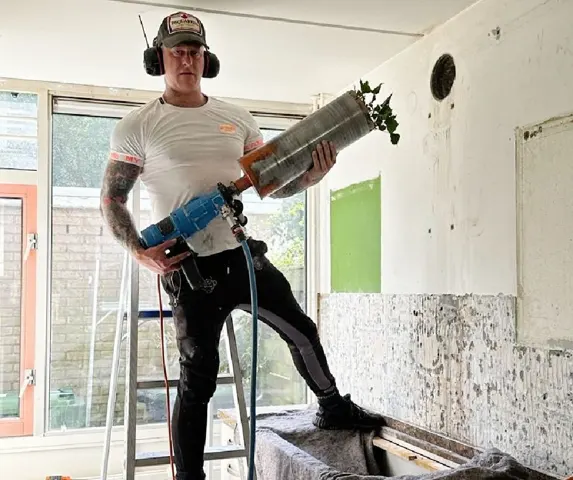 Betonboren Vught: gat in uw muur boren met prijs vooraf