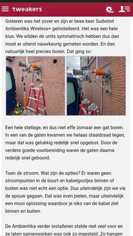 WTW-installatie: twee Ambientika-units, strak geplaatst zonder kabelgoten