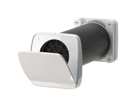 Voorbeeld van ventilatie met warmteterugwinning.